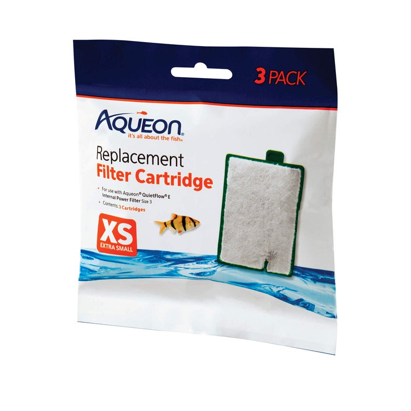 Aqueon Aquarium Fish Tank Replacement Filter Cartridges Extra Small - 3 pack - Image 1